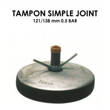Tampon simple joint diamètre 121/138mm 0,5 bar-20