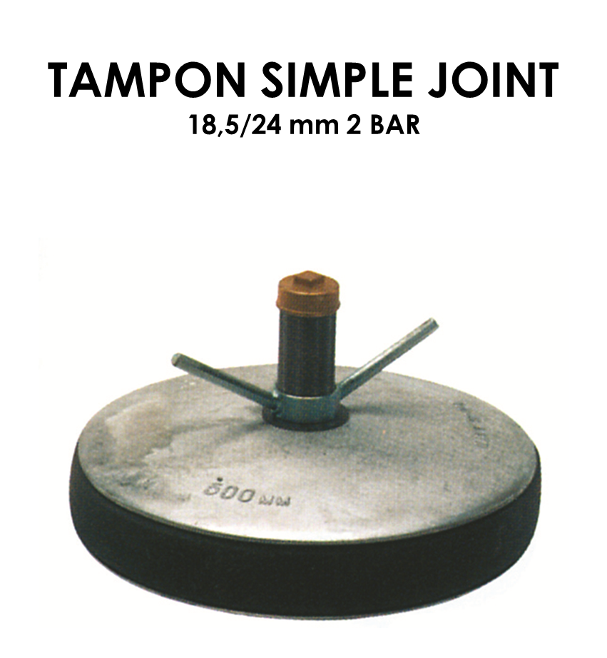 Tampon simple joint diamètre 18,5/24mm 2 bar-01