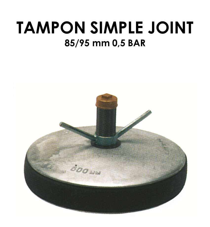 Tampon simple joint diamètre 85/95mm 0,5 bar-01